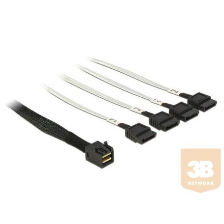 Delock Cable Mini SAS HD SFF-8643 > 4 x SATA 7 Pin 0.5m