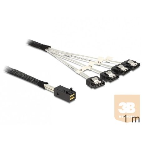 Delock Cable Mini SAS HD SFF-8643 > 4 x SATA 7 Pin 1m