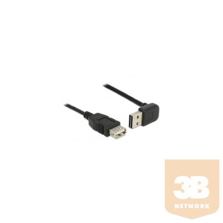KAB Delock 83547 EASY - USB 2.0 A anya/USB 2.0 A apa 90°-ban forgatott kábel - 1m