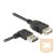 KAB Delock 83551 EASY-USB2.0 A jobbra/balra 90°-s dugó - USB2.0 A toldó kábel - 1m