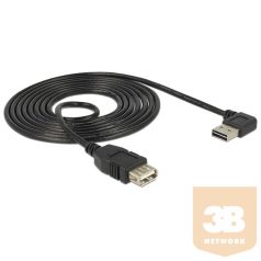   KAB Delock 83552 USB2.0-A jobbra/balra 90°-s dugó + USB2.0-A aljzat csatlakozókkal kábel - 2m