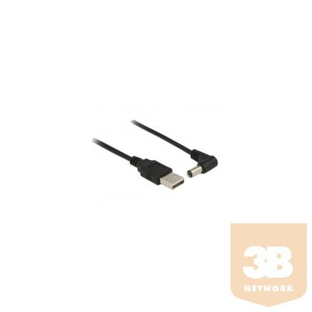 KAB Delock 83578 UDC 5.5x2.1mm apa 90° elforgatott USB tápkábel - 1,5m