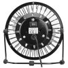 Everest Asztali Ventilátor - EFN-482 (fém, USB, fekete)