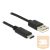 DELOCK kábel USB 2.0 Type-A male to USB 2.0 Type-C male, 1m