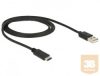 DELOCK kábel USB 2.0 Type-A male to USB 2.0 Type-C male, 1m