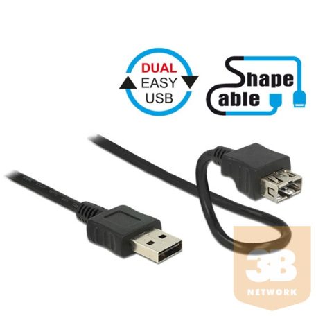 KAB Delock 83662 EASY-USB2.0 Type-A apa > EASY-USB2.0 Type-A anya kábel - 0,2m
