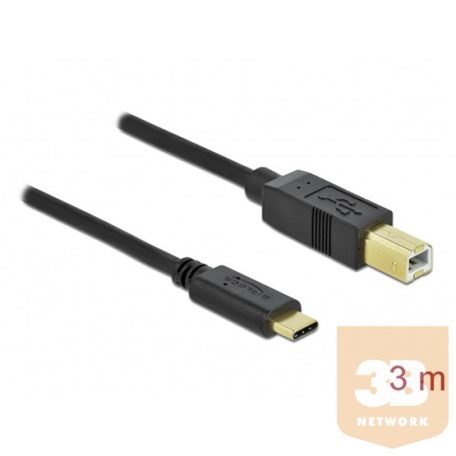 KAB Delock 83666 USB-C 2.0 B-típusú kábel - 3 m