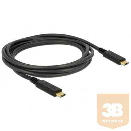 Delock USB 3.1 Gen 1 (5 Gbps) kábel Type-C a Type-C 2 m 3 A E-Marker