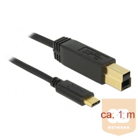 KAB Delock 83675 USB-C 3.1 10 Gbps kábel - 1 m