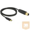 KAB Delock 83675 USB-C 3.1 10 Gbps kábel - 1 m