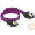 Delock SATA cable 6 Gb/s 30 cm straight / straight metal purple Premium