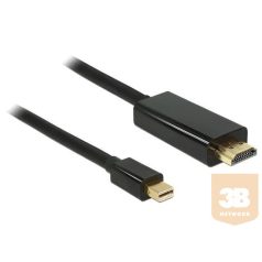   Delock HDMI Cable mini Displayport 1.1 male > HDMI-A male 3m, black