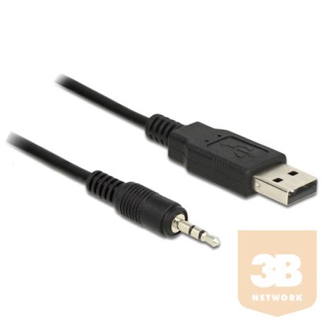 KAB Delock 83788 USB TTL apa > 2,5mm 3pin sztereo jack apa kábel - 1,8m