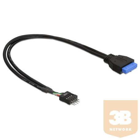 KAB Delock 83792 USB3.0 pin header anya > USB2.0 pin header apa kábel - 0,6m