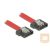 Delock Cable SATA FLEXI 6 Gb/s 10 cm red metal