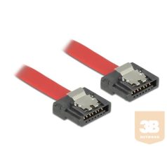 Delock Cable SATA FLEXI 6 Gb/s 20 cm red metal