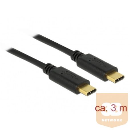 KAB Delock 83867 USB-C 2.0 kábel 3A - 3m