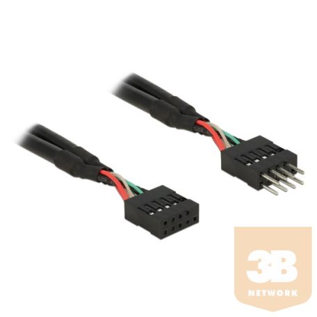 KAB Delock 83873 USB2.0 pin header 10pin apa / anya hosszabbító kábel - 0,25m
