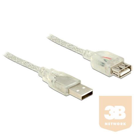 KAB Delock 83881 A típusú csatl. dugó > USB2.0 A típusú csatl. hüvely USB2.0 bővítőkábel - 1m