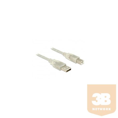 KAB Delock 83896 A-tip. csatl. dugó>B-tip. csatl. dugó  USB 2.0 kábel - 5 m
