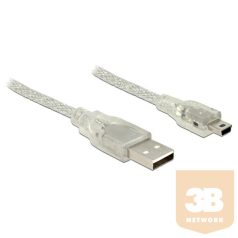   KAB Delock 83905 A típusú csatl. dugó > USB2.0 mini-B csatl. dugó kábel - 1m