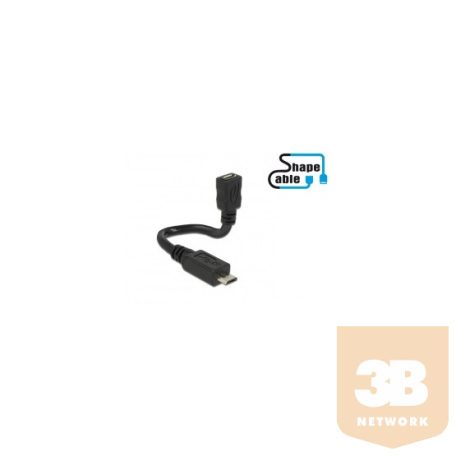KAB Delock 83923 micro-B apa > Micro-B anya OTG USB kábel - 0,15m
