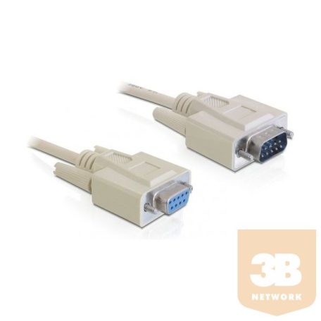 Delock 84016 RS-232 soros kábel Sub-D9 apa / anya, 5 m