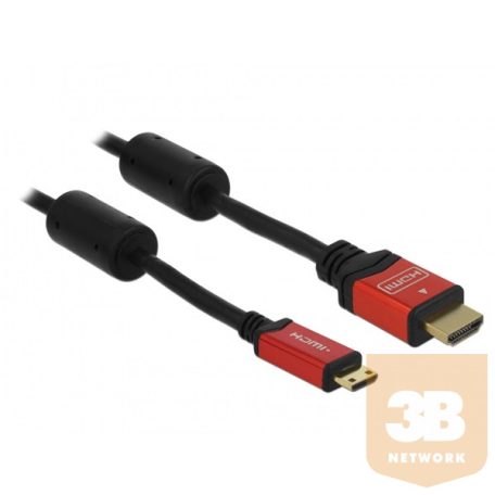 Delock Kábel - 84337 (High Speed, HDMI -> Mini-HDMI, apa-apa, 3m)