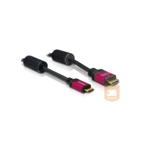 Delock HDMI kábel, HDMI 1.3b -> HDMI mini, 5m, M/M