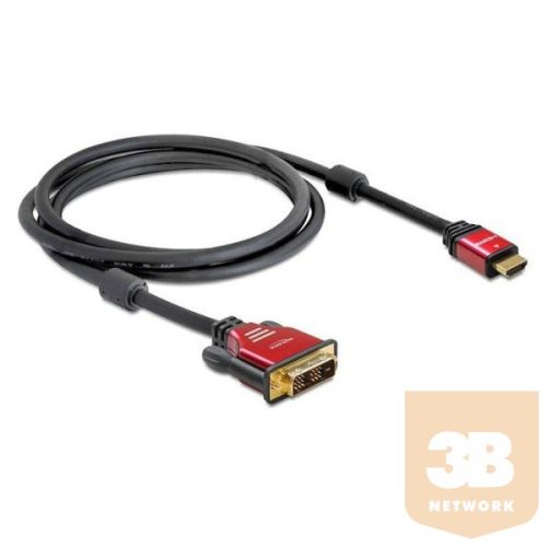 DELOCK HDMI kábel male to DVI male, 2m