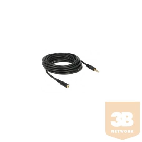 Delock 84669 hosszabbító kábel sztereo Jack 3.5 mm apa / anya iPhone 4 pin, 5 m