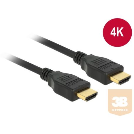 Delock kábel High Speed HDMI with Ethernet HDMI A male > HDMI A male 4K 1m