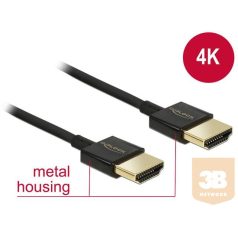   Delock kábel High Speed HDMI with Ethernet A male > A male 3D 4K 1.5m Slim