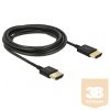 Delock kábel High Speed HDMI with Ethernet A male > A male 3D 4K 3m Slim