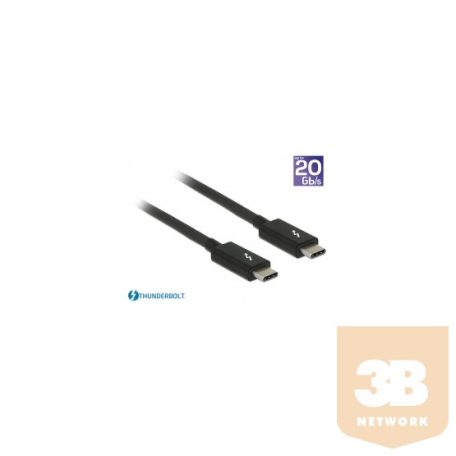 KAB Delock 84845 Thunderbolt™ 3 (20 Gb/s) USB-C passzív, 1,0 m, 5 A,