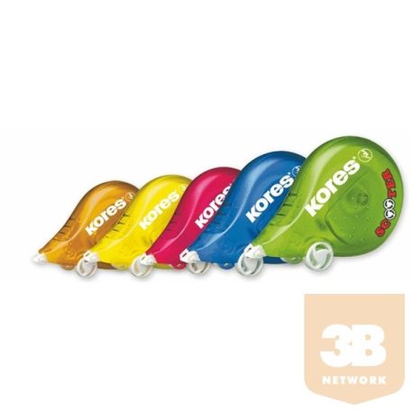 KORES Hibajavító roller, 4,2 mm x 8 m,"Scooter", vegyes színek
