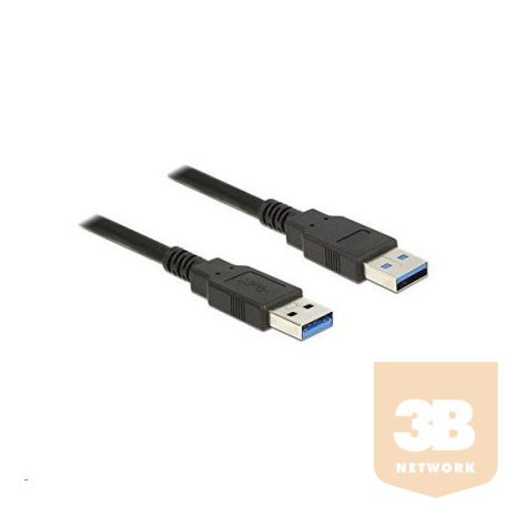 KAB Delock 85061 USB-A 3.0 kábel csatlakozó > USB-A 3.0  csatlakozó - 1,5 m - fekete