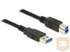 Delock Cable USB 3.0 Type-A male > USB 3.0 Type-B male 0.5 m black