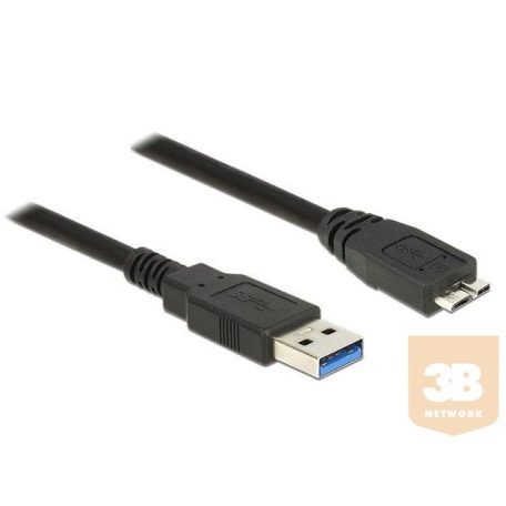 Delock Cable USB 3.0 Type-A male > USB 3.0 Type Micro-B male 0.5m black