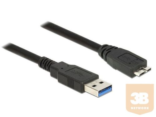 Delock Cable USB 3.0 Type-A male > USB 3.0 Type Micro-B male 0.5m black