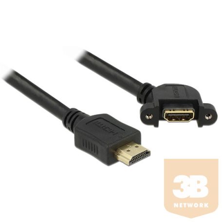 KAB Delock 85103 HDMI-A apa > HDMI-A anya 110° elforgatott fali kábel - 1m
