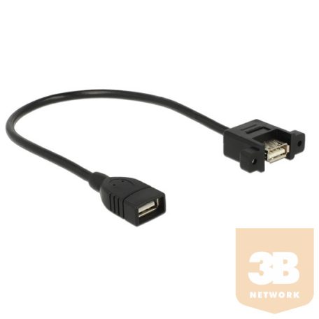 KAB Delock 85105 USB2.0 Type-A anya > USB2.0 Type-A anya kábel - 0,25m