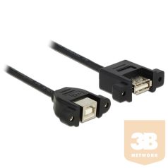   KAB Delock 85107 USB2.0 Type-B anya fali > USB2.0 Type-A anya fali kábel - 0,25