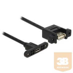   KAB Delock 85109 USB2.0 micro-B anya fali > USB2.0 Type-A anya fali kábel - 0,25m