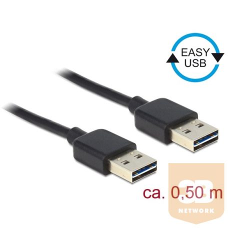 ADA Delock 85191 EASY-USB 2.0-A apa > EASY-USB USB 2.0-A apa adapter - 0,5m