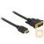 CABLE HDMI(M)->DVI-D(M)(24+1) 1M BLACK DUAL LINK GOLD-PLATED CONTACTS