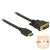 DELOCK kábel HDMI male to DVI 24+1 male kétirányú, 3m