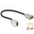 KAB Delock 86328 HDMI anya > HDMI anya Keystone modul 250° kábellel - 22cm