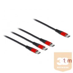 KAB Delock 86713 USB 3 az 1-ben USB-C > 3 x USB-C - 1m