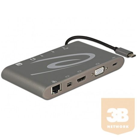 USB Delock 87297 USB -C 3.1-es dokkolóállomás